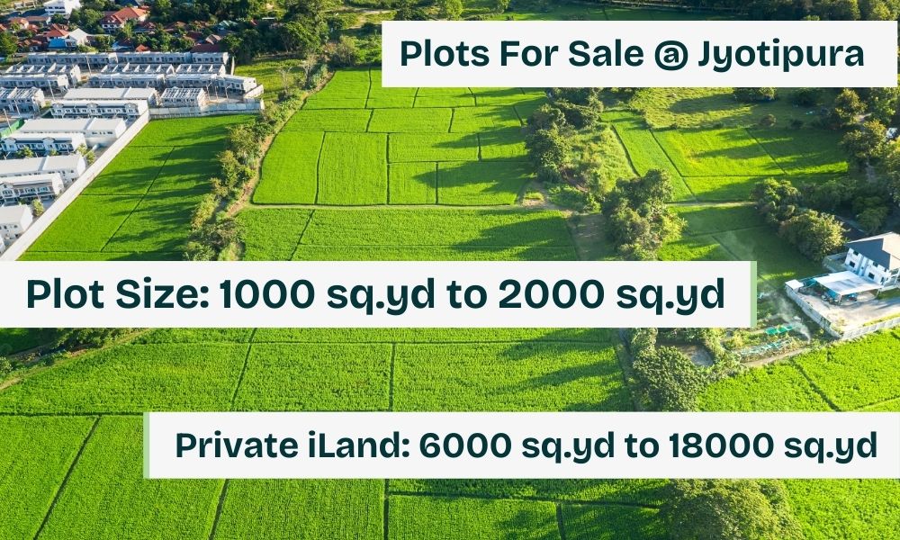 Aerial view of the Viramgaam luxury plots designed by Apurva Amin