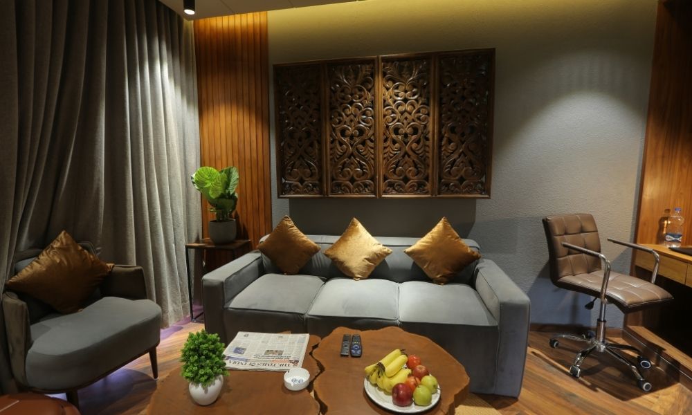 Serene Suite with private garden at Akashganga Resort - Euphoriaa Realty