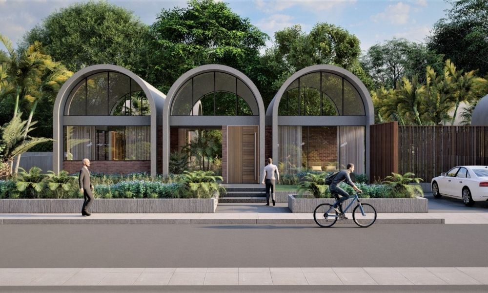 Spacious 2 BHK villa layout at Sarvatra Parvam near Rancharda - Euphoriaa Realty