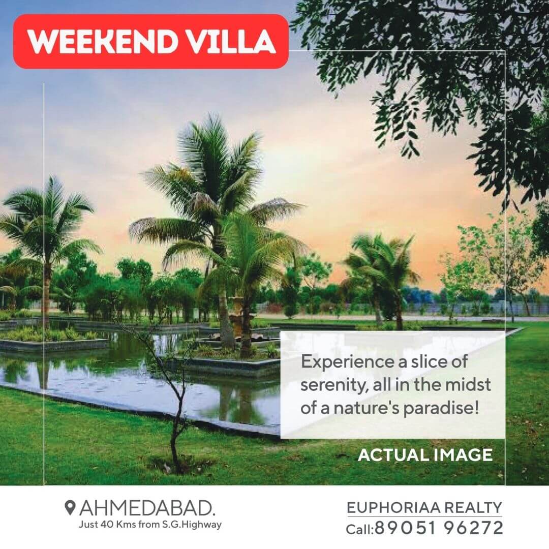 The Cube Club Weekend Villa at Bavla Road, Europian Theme Fully Furnished villa at 32 Lakhs with 8% Return