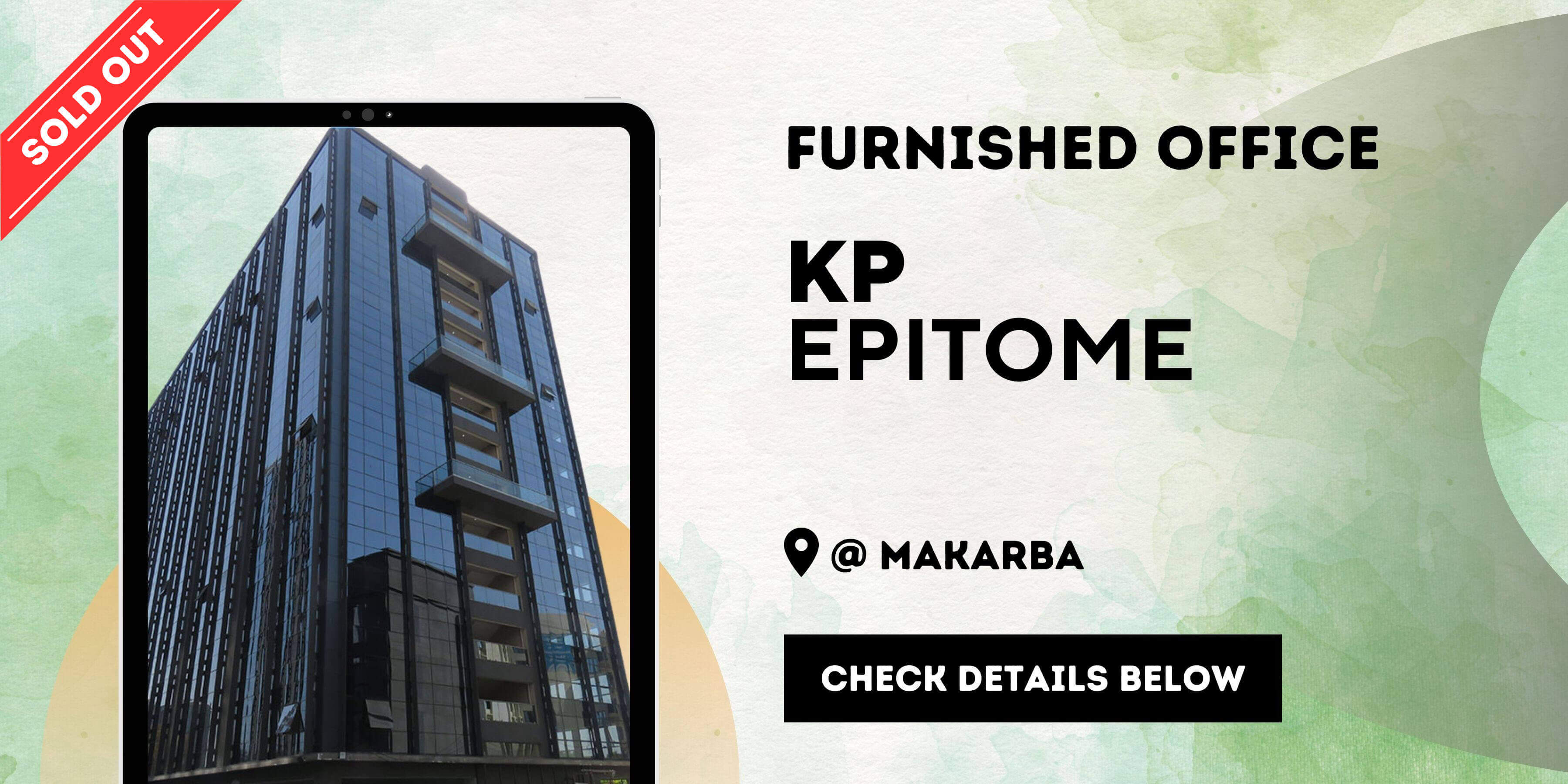 furnished Office Space for Rent | K.P. Epitome | S.G. Highway | Ahmedabad