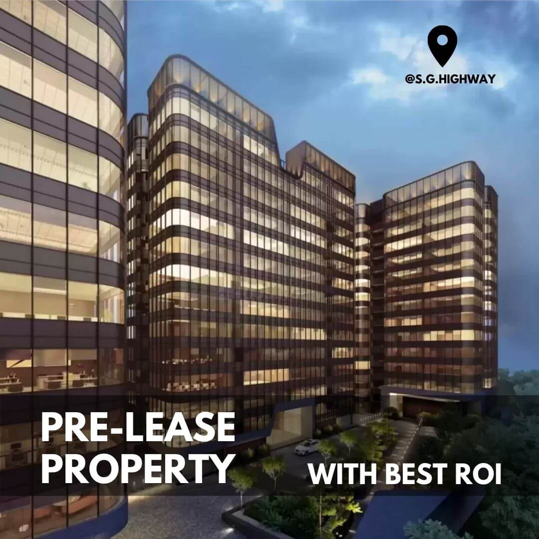 Fully furnished office space for rent in Krish Cubical, Thaltej, Ahmedabad.