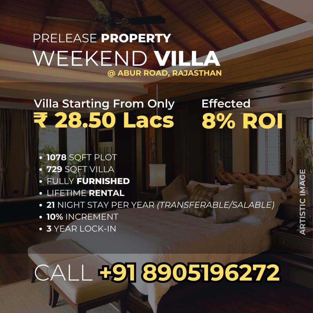 Weekend Homes, at Abu Road, Rajasthan - Gujarat Border, Weekend Villa - Projects in Abu Road, Rajasthan